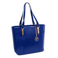 McKleinUSA 97577 SAVARNA (Navy) Leather Shoulder Tote